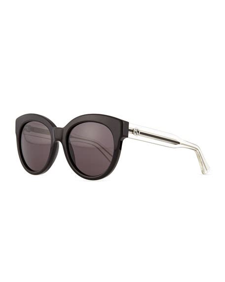 gucci two-tone cat-eye combo sunglasses|designer oversized cat eye sunglasses.